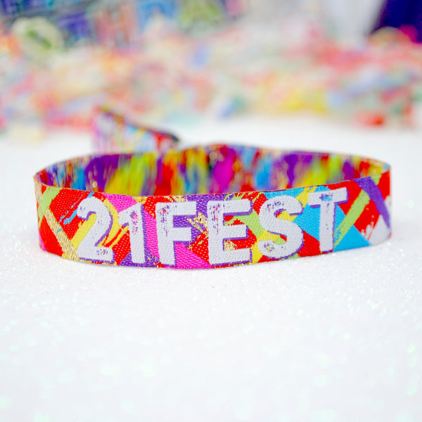 21FEST ® 21st Birthday Party Festival Wristbands