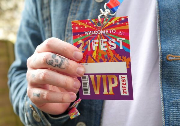 21fest 21st birthday party festival vip lanyards