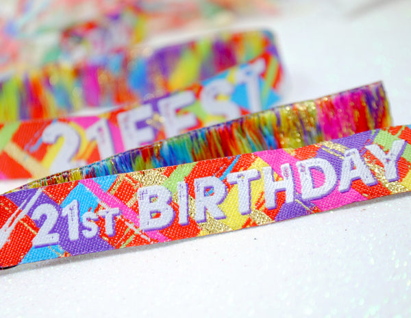 21FEST ® 21st Birthday Party Festival Wristbands