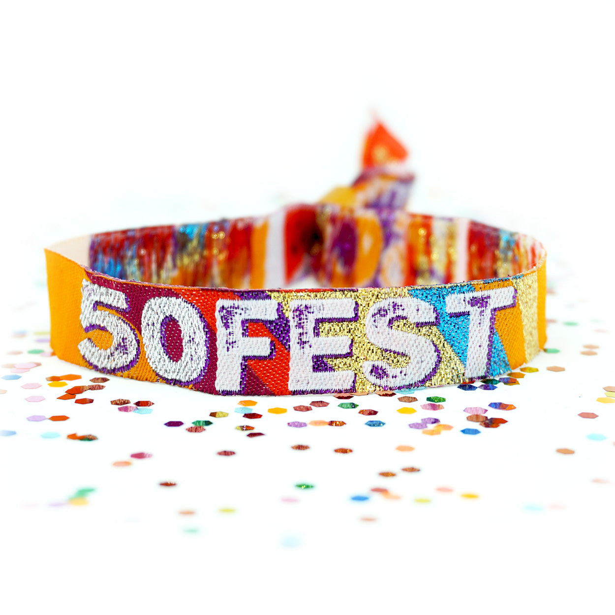 50fest festival 50th birthday party wristbands