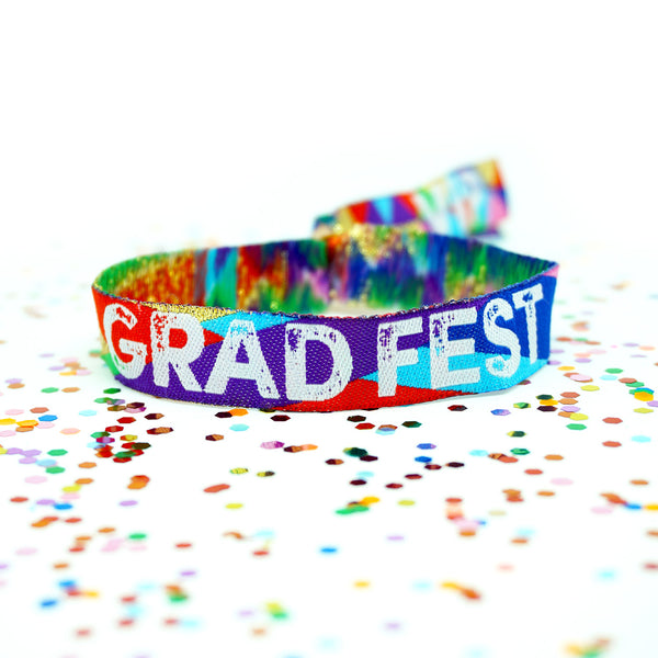 GRADFEST graduation day party festival wristbands