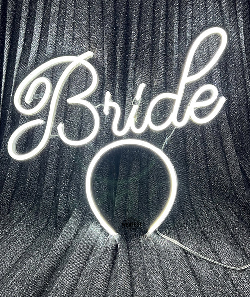 Bride Neon Wedding / Hen Party Head Piece Headband