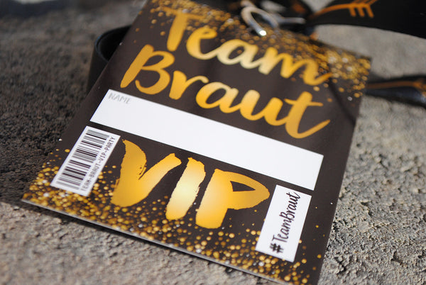 Team Braut VIP Pass-Junggesellinnen-Abzugsleine - Team Braut Junggesellinnenabschied