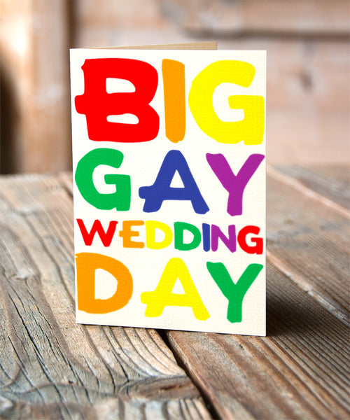 LGBT wedding card big gay wedding day wedding card mr and mr rainbow same sex marriage lesbian gay couple mrs and mrs