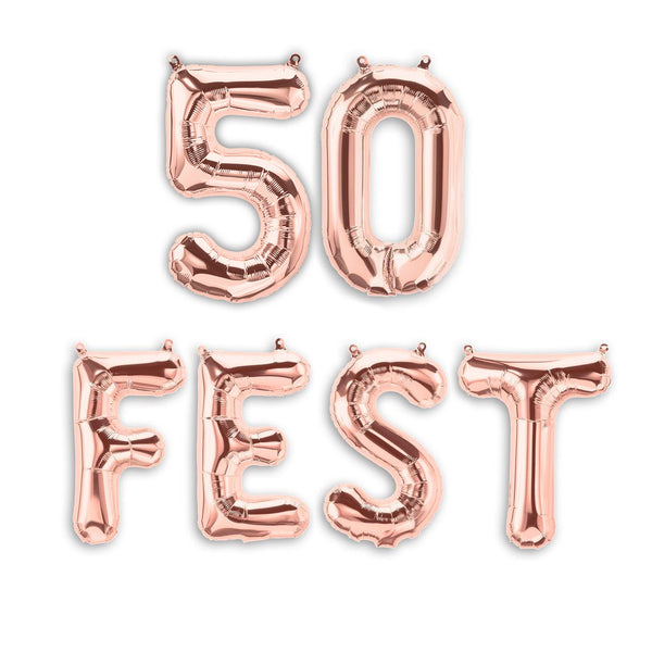 50FEST 50th Birthday Party Balloons