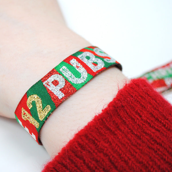 THE 12 PUBS Christmas Party Pub Crawl Wristbands