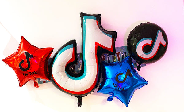 Tik Tok Birthday Party Balloons Decorations (4 Pack)