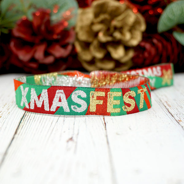XMASFEST christmas party festival wristbands bracelets