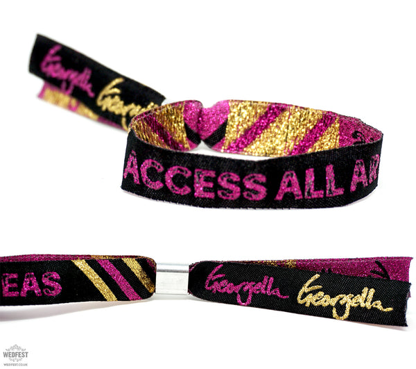 access all areas customised event wristbands
