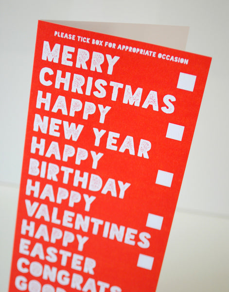 multi occasions christmas valentines birthday card, tesco poundland birthday valentines christmas card
