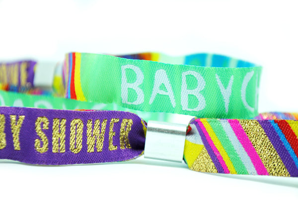 Babychella Baby Shower Festival Party Favour Wristbands