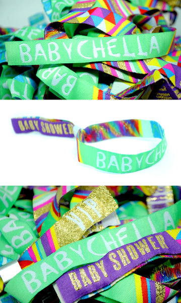 baby shower party wristbands festival