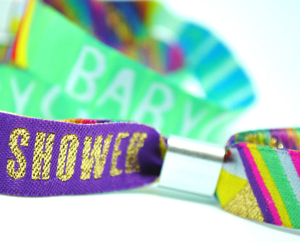 Babychella Baby Shower Festival Party Favour Wristbands