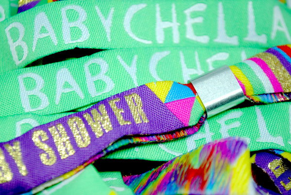 Babychella Baby Shower Festival Party Favour Wristbands