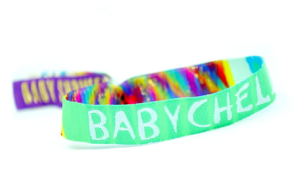 babychella baby shower wristbands favours