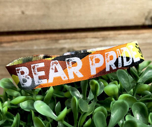 Bear Pride Wristbands - Gay Pride Bear Flag Wristband