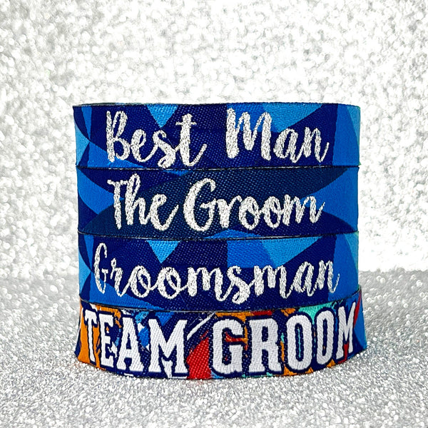 best man groom team groom stag party wristbands