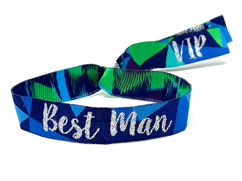 best man team groom stag bridal party wristband