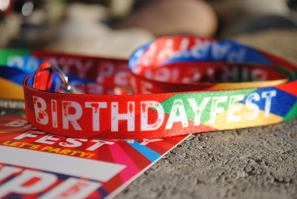 BIRTHDAYFEST ® Festival Birthday Party VIP Lanyards