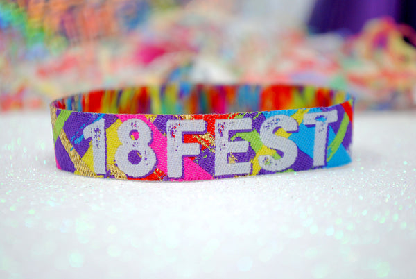 18FEST ® 18th Birthday Party Festival Wristbands