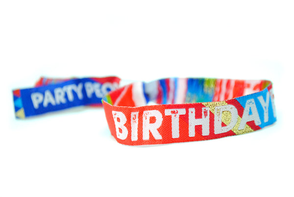 BIRTHDAYFEST ® Festival Birthday Party Wristbands