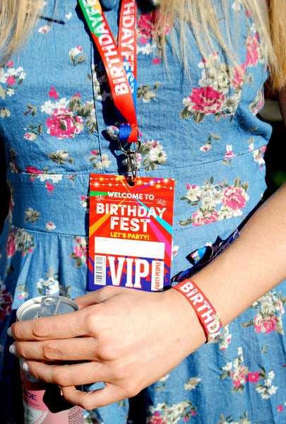 BIRTHDAYFEST ® Festival Birthday Party VIP Lanyards