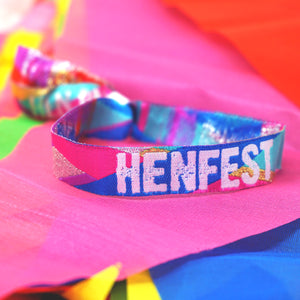 henfest festival hens party wristbands accessories