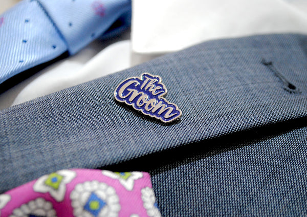 The Groom Wedding Day / Stag Party Enamel Pin Lapel Badge