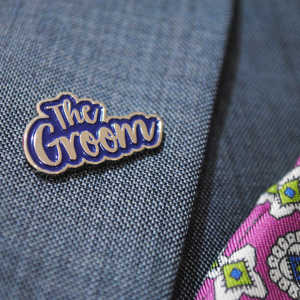The Groom Wedding Day / Stag Party Enamel Pin Lapel Badge