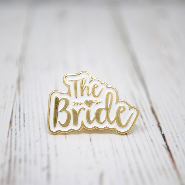 bride to be enamel pin badge wedding hen party
