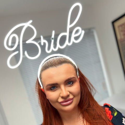 bride neon headband