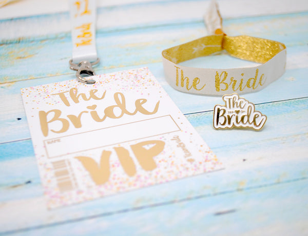 bride to be hen night accessories wristband lanyard badge