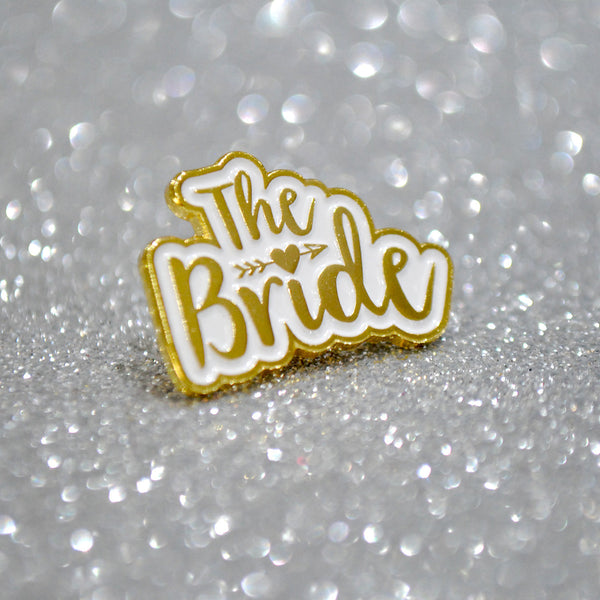 The Bride Wedding Day / Hen Party Enamel Pin Lapel Badge