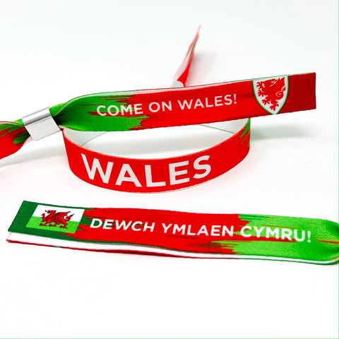 Wales Cymru Football World Cup Supporters Wristband - Wales Welsh Football Fans Wristbands