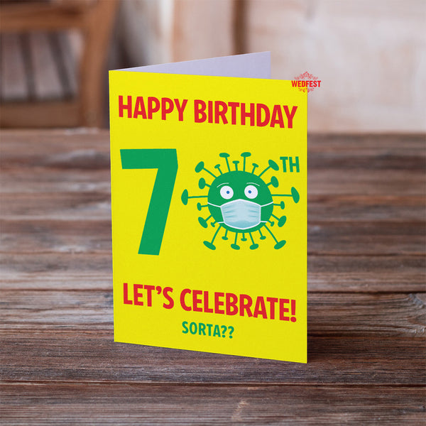 coronavirus covid 19 70th birthday cards