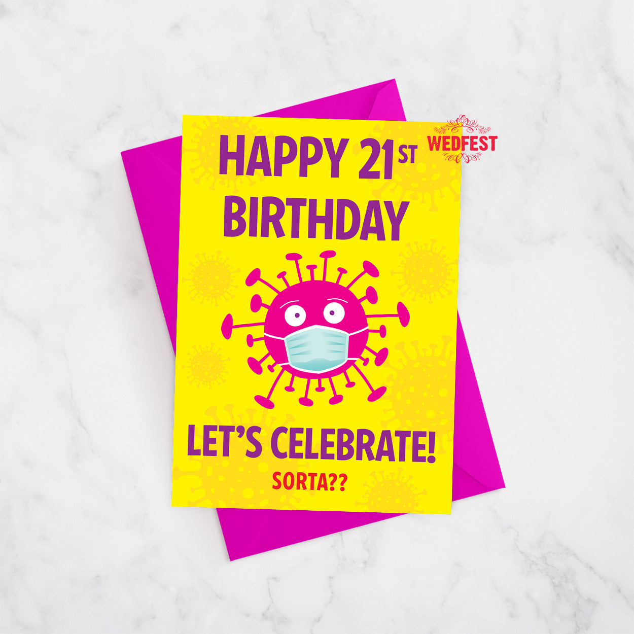 coronavirus covid19 21st birthday cards