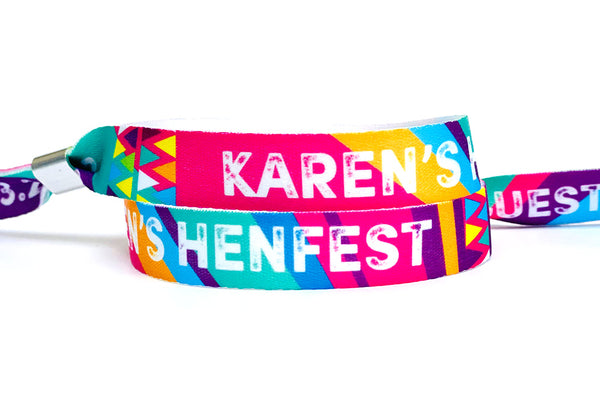 custom henfest hen party festival wristband