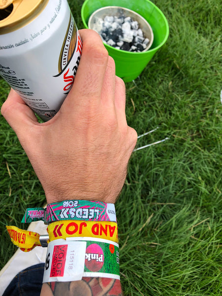 custom made personalised festival wristbands from wedfest