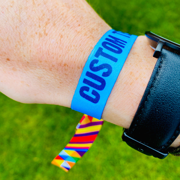 customised fabric festival wristbands