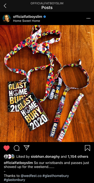 GLASTHOMEBURY Festival Party at Home VIP Lanyards