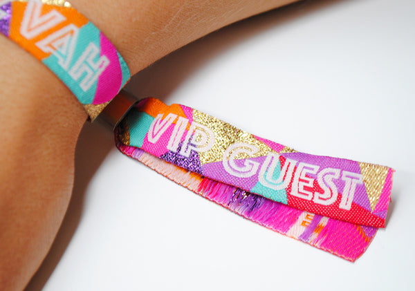 Bat Mitzvah Festival Themed Party Wristbands