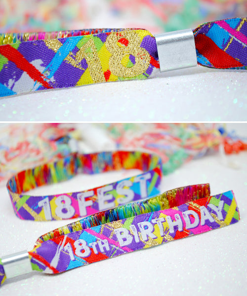 18FEST ® 18th Birthday Party Festival Wristbands