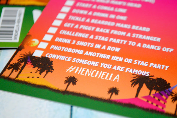 HENCHELLA Festival Hen Party VIP Pass Lanyards