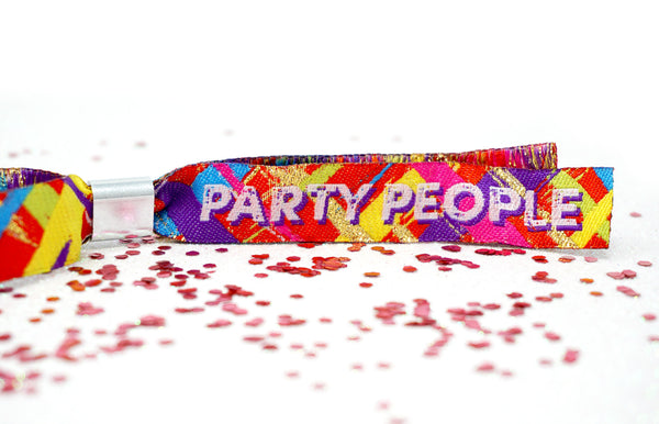 festival party woven fabric wristbands