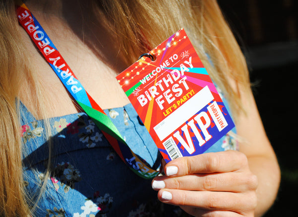 BIRTHDAYFEST ® Festival Birthday Party VIP Lanyards