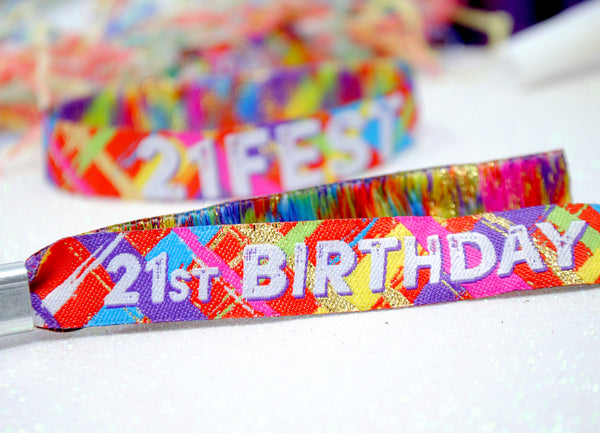 21FEST ® 21st Birthday Party Festival Wristbands