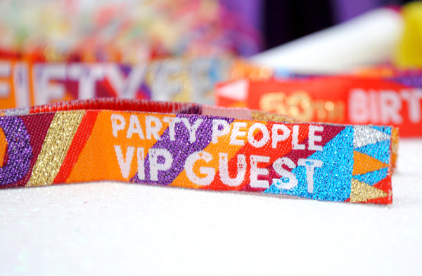 festival wristbands for 50th birthday party