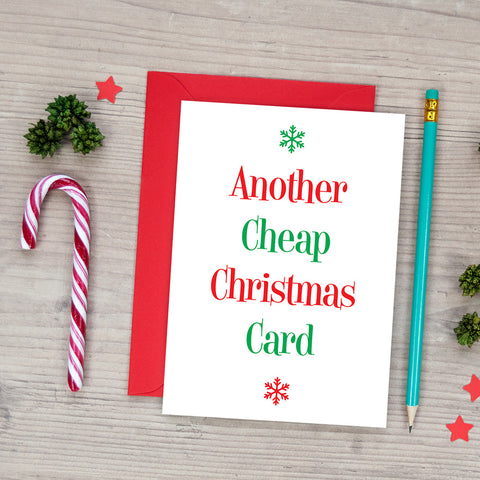 Another Cheap Christmas Card - Funny Christmas Card