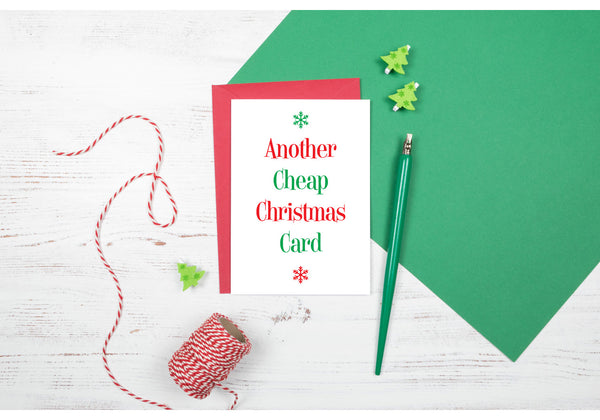 Another Cheap Christmas Card - Funny Christmas Card