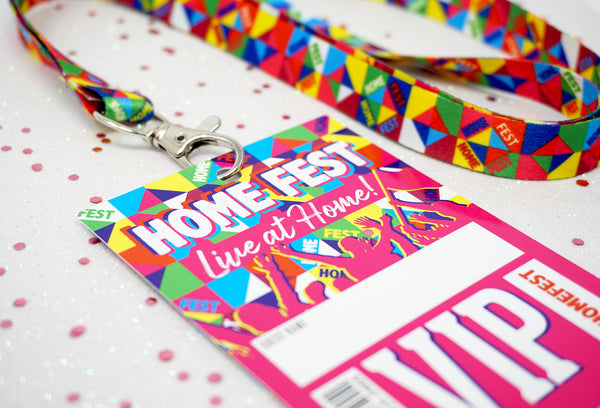 HOMEFEST ® Festival Themed Party VIP Lanyards